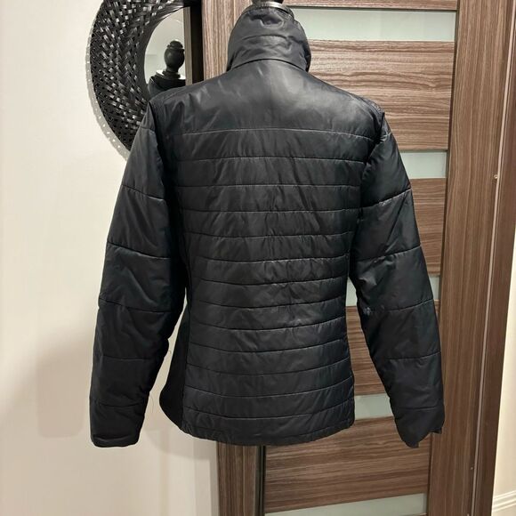 Columbia Jacket Powder Pillow Lightweight Black Insulated Hybrid Coat - Picture 2 of 4